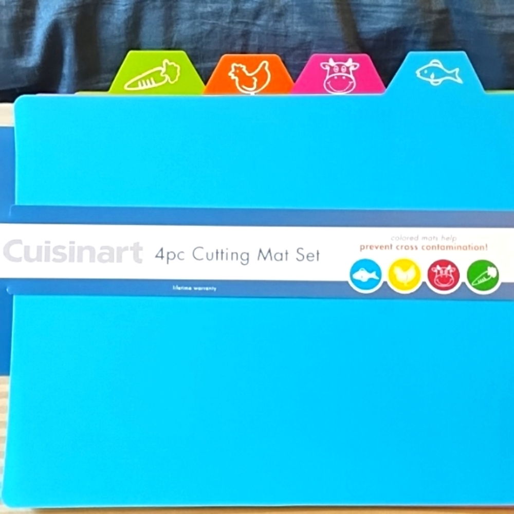 Cuisinart Cutting Mat Set with Colorful Tabs